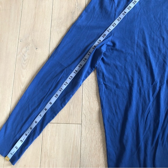 COS Henley Neck Long Sleeve Shirt in Blue Men’s Size XL - Picture 9 of 10